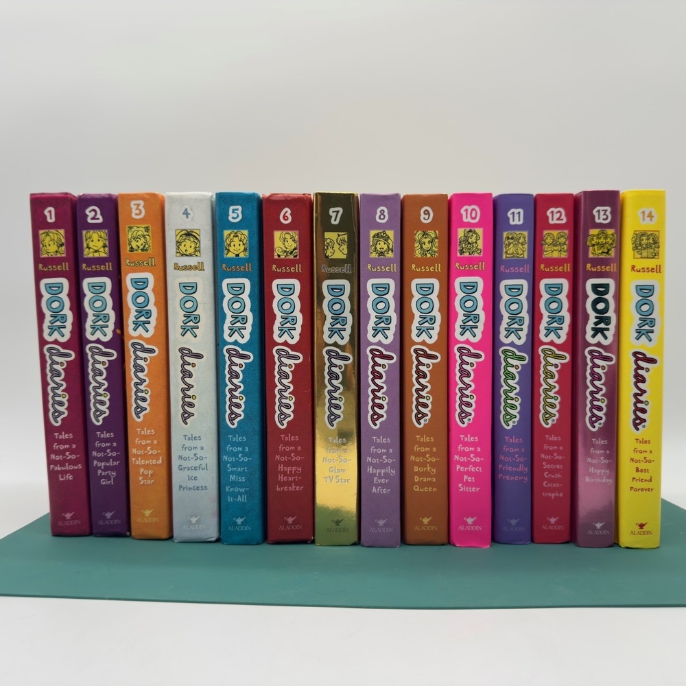 Dork Diaries Books 1-14 Complete Hardcover Set Rachel Renee Russell Lot